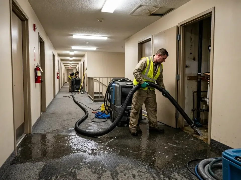 multi-unit-apartment-hallway-f-005 — frequently asked questions, Emergency Burst Pipe Water Extraction & Removal in Marquett…